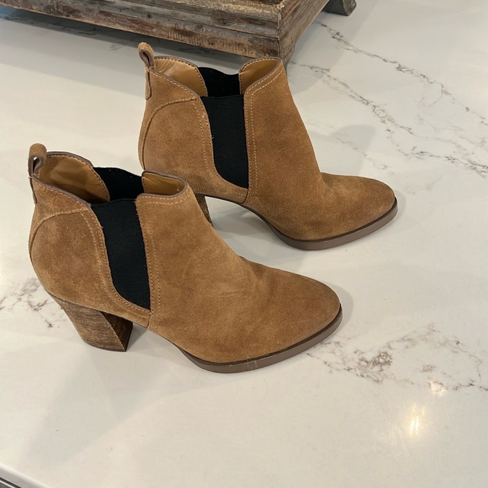 Marc Fisher Brown Suede Booties